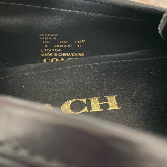 Coach Mens Allen Penny Loafer Black Leather size 8 main image 11